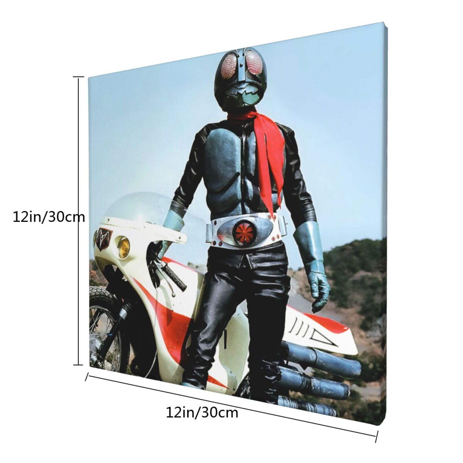 パネル 仮面ライダー旧1号 サイクロン号 キャンバス絵画，